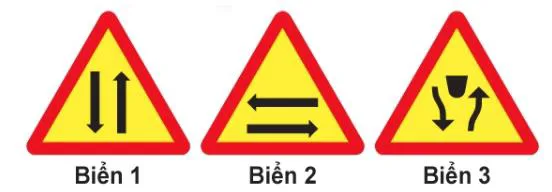 Hình câu 393: Biển nào báo hiệu "Đường đôi"?
