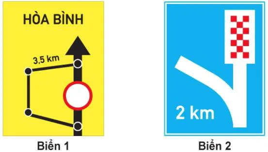 Hình câu 399: Biển nào chỉ dẫn cho người tham gia giao thông biết vị trí và khoảng cách có làn đường cứu nạn hay làn thoát …