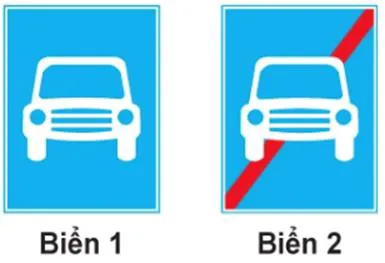 Hình câu 429: Biển nào báo hiệu "Hết đoạn đường dành cho xe ô tô"?