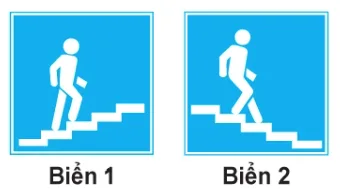 Hình câu 450: Biển nào chỉ dẫn cho người đi bộ sử dụng cầu vượt qua đường?